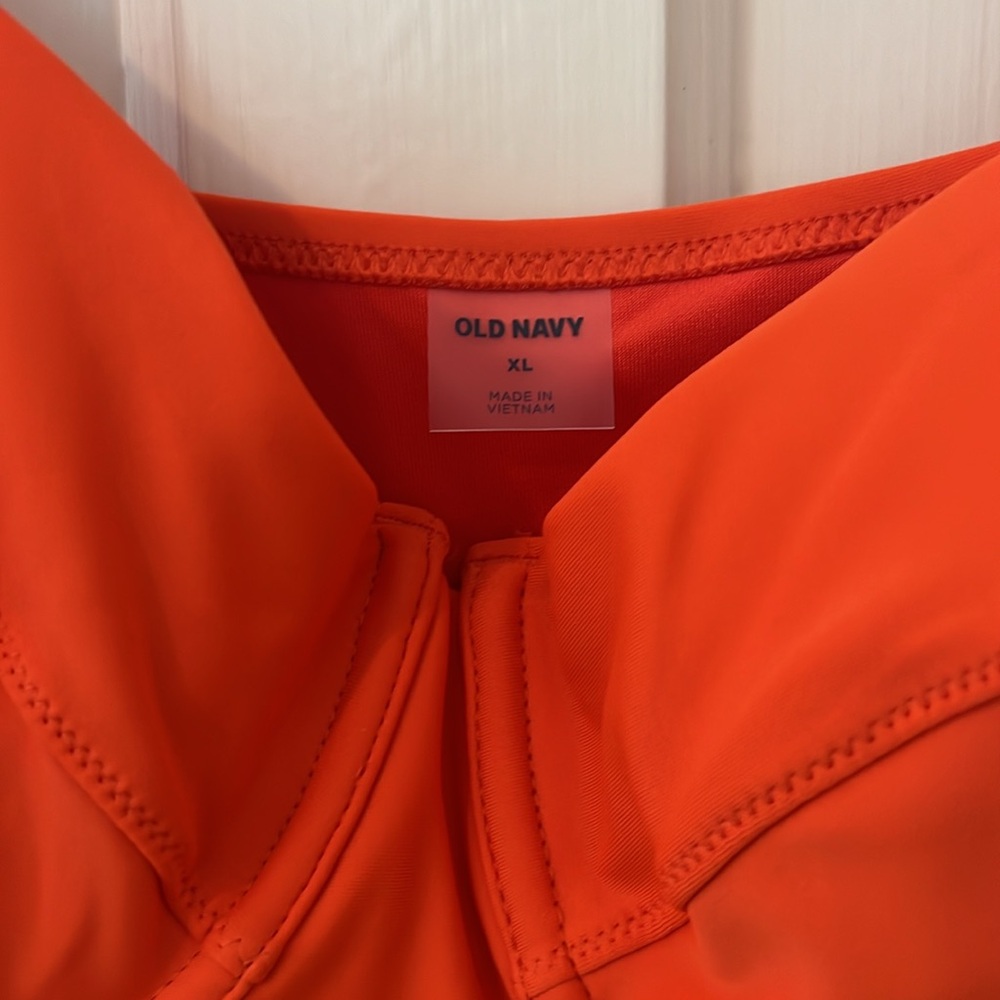 💕 SALE! Womens Tankini Top XL Orange Old Navy - Picture 2 of 3